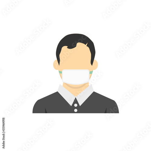 Face mask. Surgical mask. Procedure mask. For doctors, nurses and people.