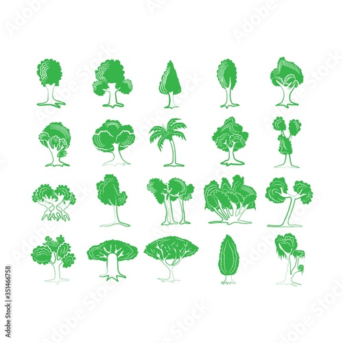 Collection of tree icons