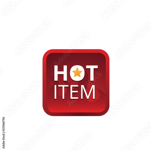 hot item label