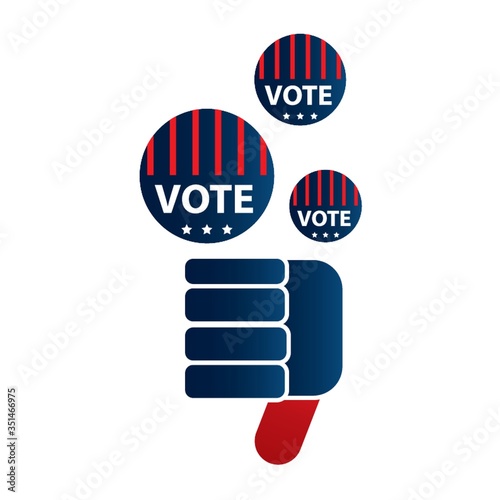 A thumbs down illustration.