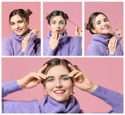 Young woman with beautiful ...