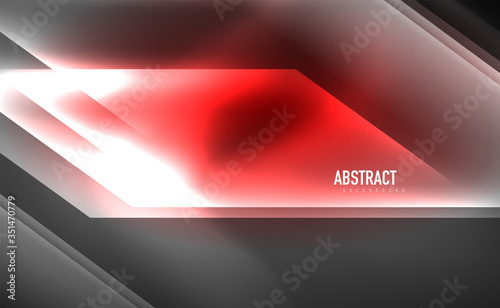 Dynamic neon shiny abstract background. Trendy abstract layout template for business or technology presentation, internet poster or web brochure cover, wallpaper