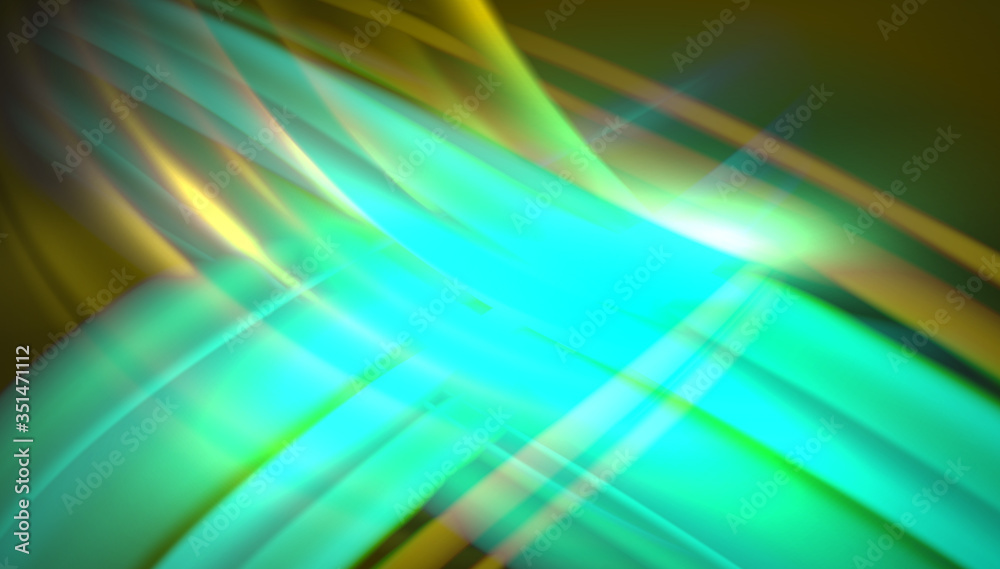 Obraz premium Fluid wave lines background. Trendy abstract layout template for business or technology presentation, internet poster or web brochure cover, wallpaper