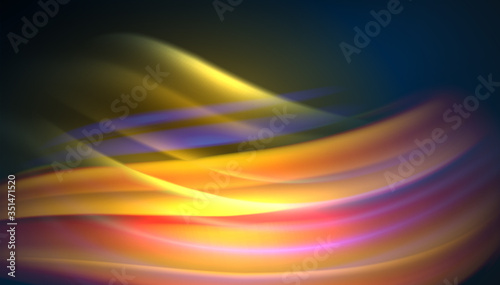 Creative fluid wave lines abstract background. Trendy abstract layout template for business or technology presentation, internet poster or web brochure cover, wallpaper