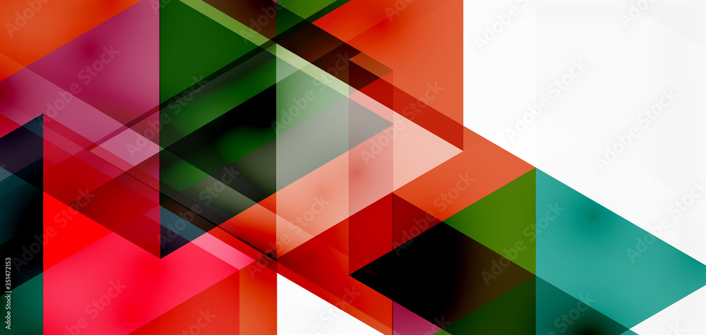 Geometric abstract background, mosaic triangle and hexagon shapes. Trendy abstract layout template for business or technology presentation, internet poster or web brochure cover, wallpaper Geometric abstract background, mosaic triangle and hexagon shapes. Trendy abstract layout template for business or technology presentation, internet poster or web brochure cover, wallpaper