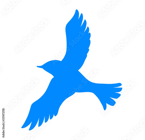翼を広げた鳥