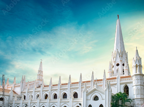 San Thome Basilica is a Roman Catholic minor basilica in Chennai, India. It was built by Portuguese explorers in 16th century, over the tomb of St. Thomas, an apostle of Jesus madras photo