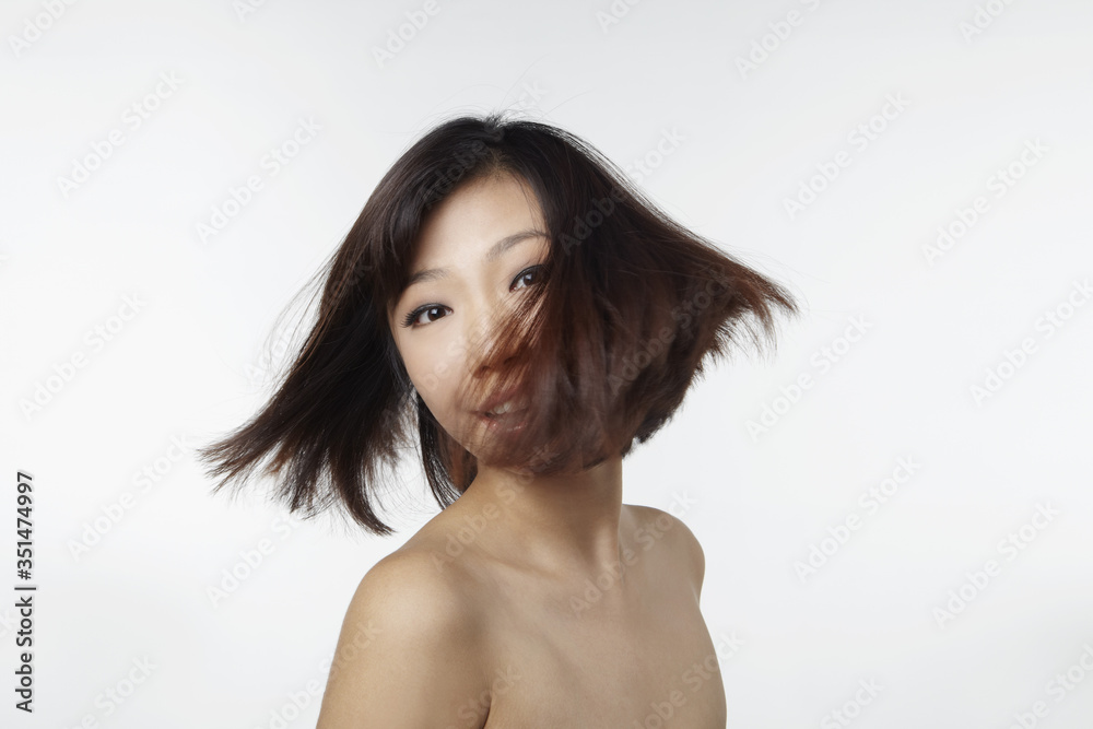 Woman turning her head Woman turning her head