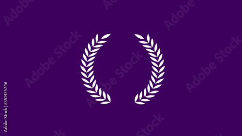 Amazing purple dark background on white wheat icon New wheat icon