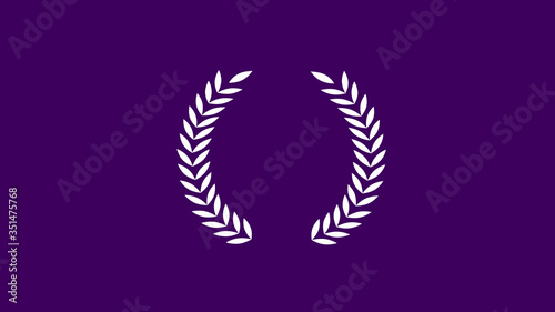 Amazing purple dark background on white wheat icon New wheat icon