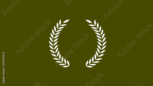 Wheat icon on yellow dark background,logo wheat icon