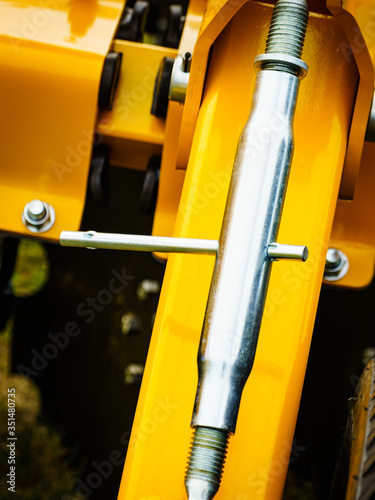 High strength steel turnbuckle in machine photo