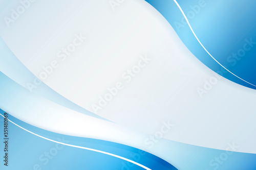 Ombre blue curve on a light blue background illustration