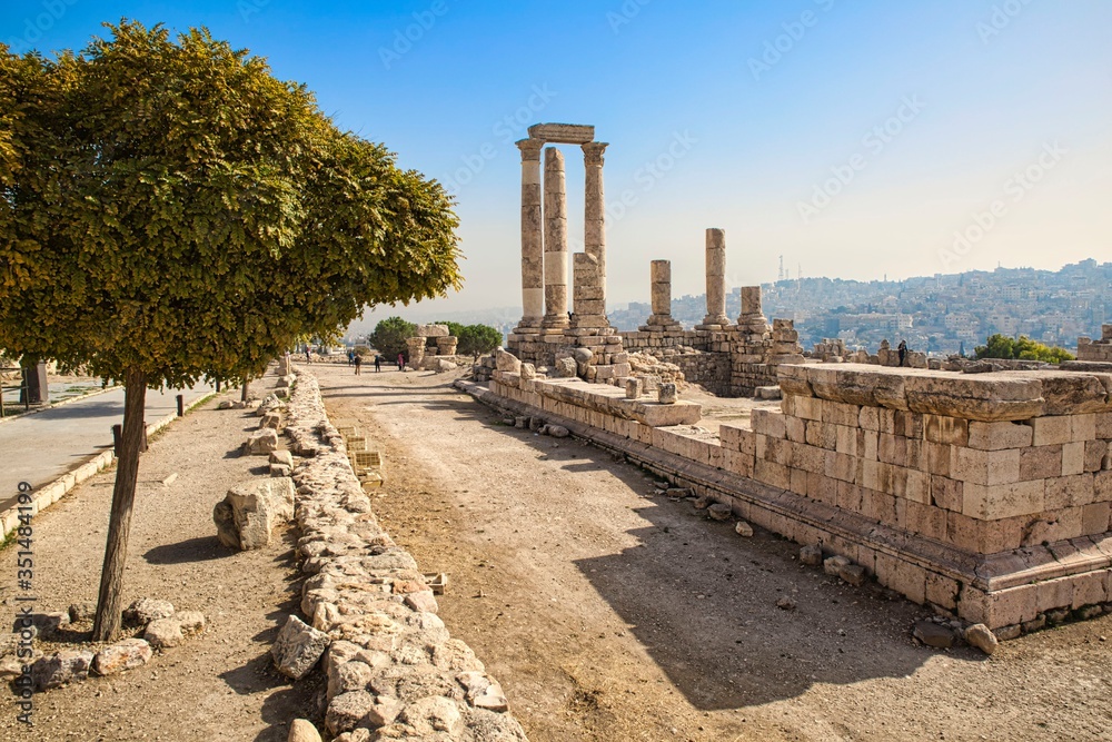 Ruins in Citadel, Amman, Jordan