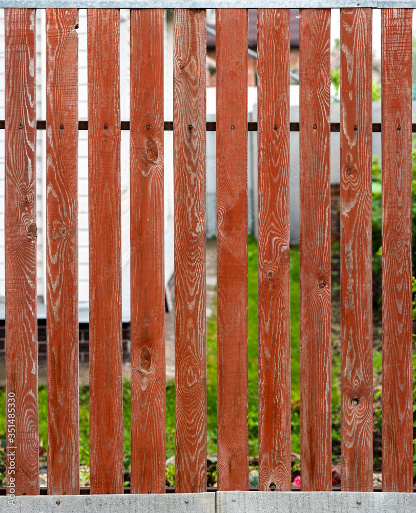 Old shabby beautiful fence texture or background