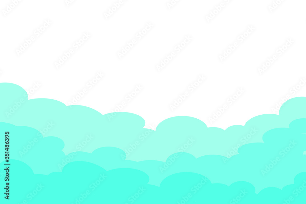  sky clouds background with. Vector illustration. 