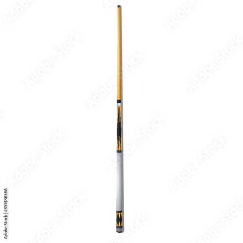 A billiard cue illustration.