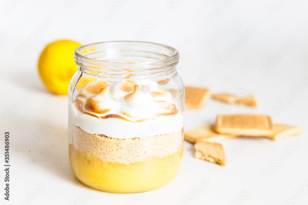 Homemade Lemon Pie. Lemon Dessert. Home cooking Homemade Lemon Pie. Lemon Dessert. Home cooking