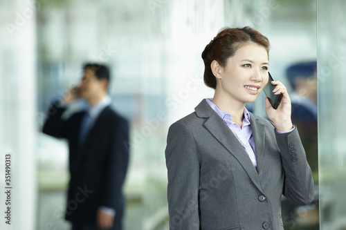 Businesswoman talking on the phone