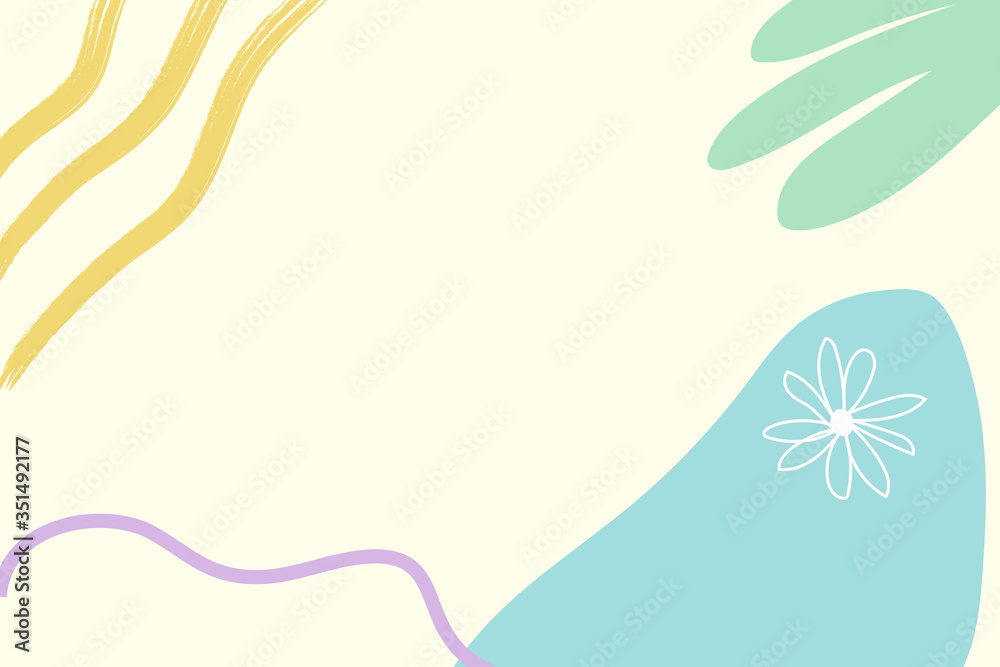 Obraz premium Blue and beige Memphis patterned background