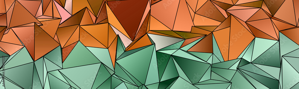 Fototapeta premium Abstract Low-Poly background. triangulated texture. Design 3d. Polygonal geometrical pattern. Triangular modern style