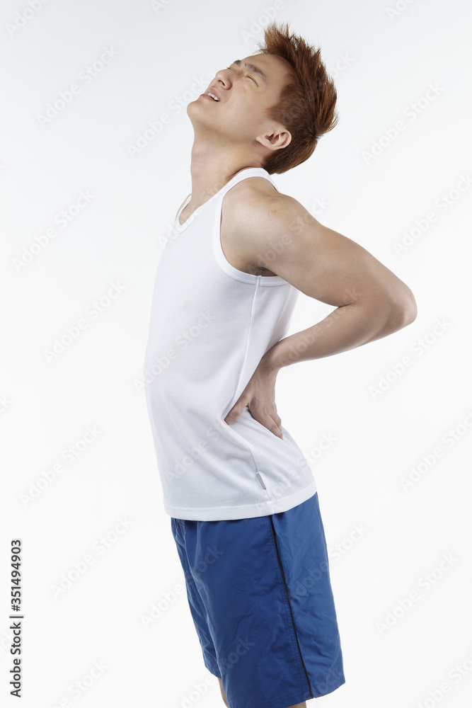 Man with lower back pain