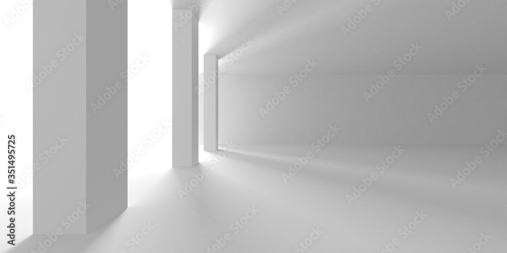 Abstract White Architecture Design Concept Abstract White Architecture Design Concept