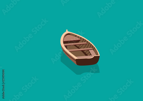 boat on the lake for background illustration and image