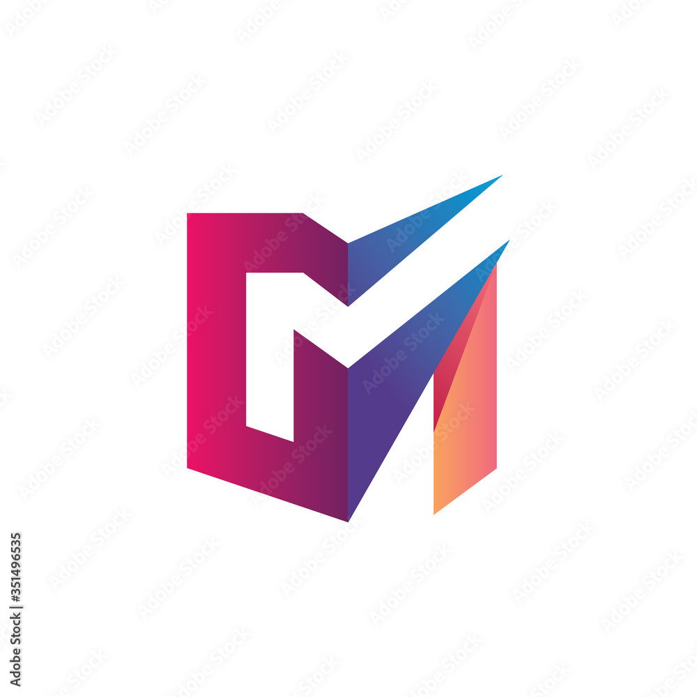 Letter M flat Letter M flat