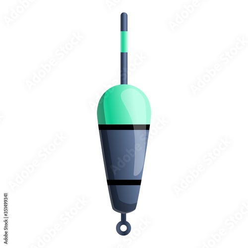 Fisherman bobber icon. Cartoon of fisherman bobber vector icon for web design isolated on white background