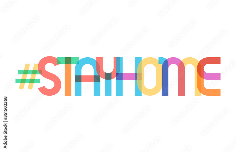 stayhome - stay home hashtag. Let s stay home campaign icon for Prevention of Coronavirus or Covid-19.