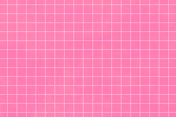 White grid pattern on a bubblegum pink background