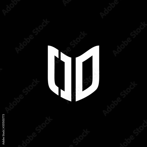 od logo monogram with shield shape design template