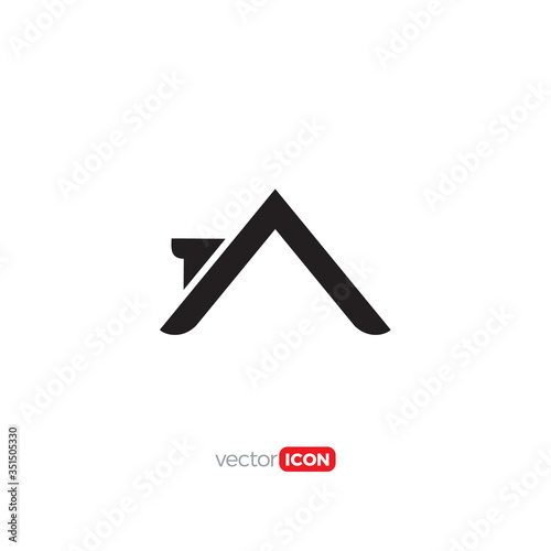 house roof icon/symbol/Logo Design Vector Template Illustration