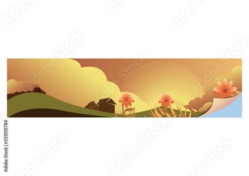 A landscape banner illustration.