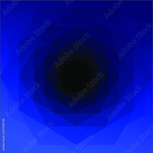 Background of abstract polygon with blue gradient