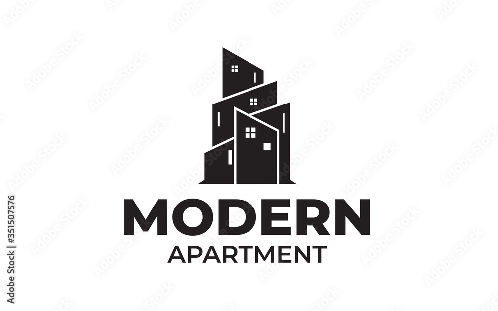 Creative of modern real estate building logo
