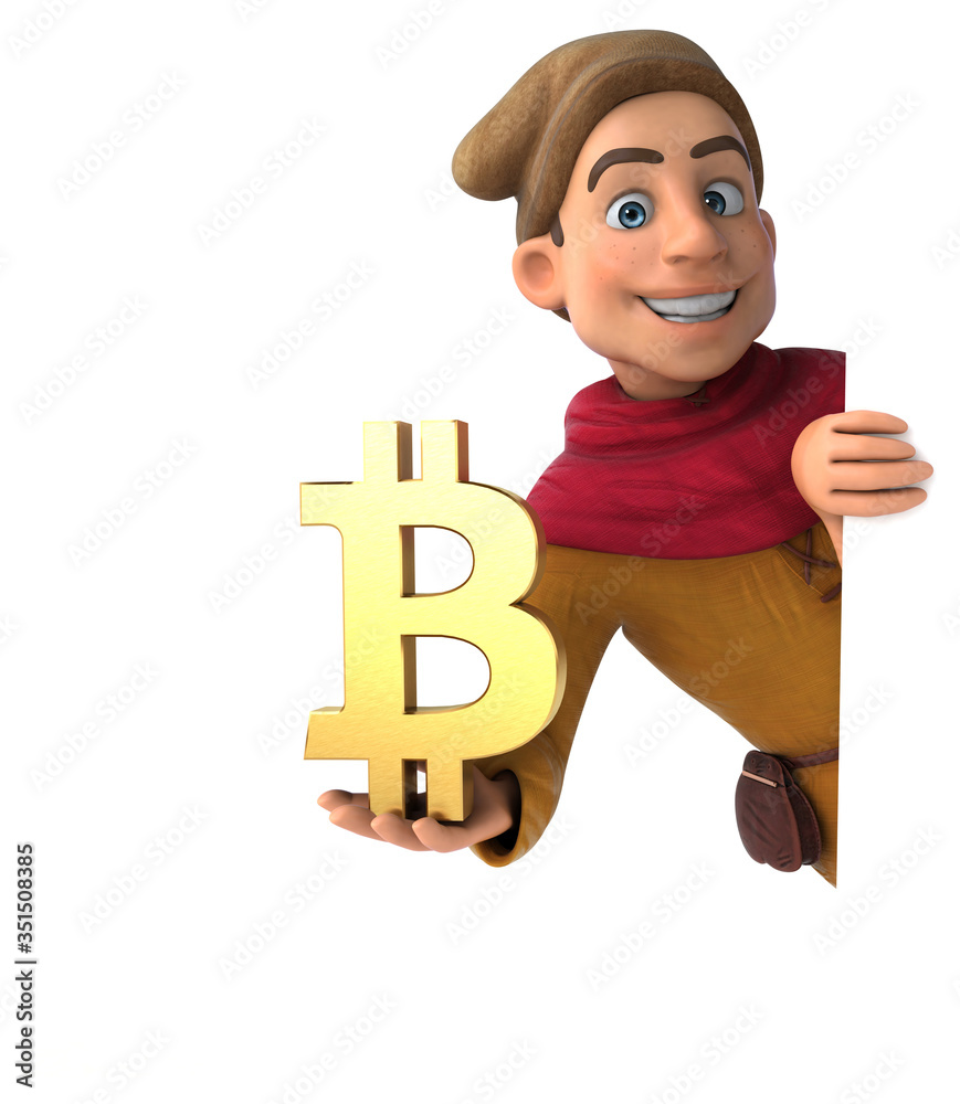 3D Illustration of a medieval historical character 3D Illustration of a medieval historical character
