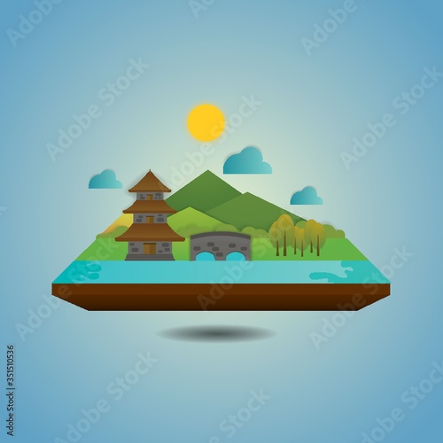 pagoda landscape