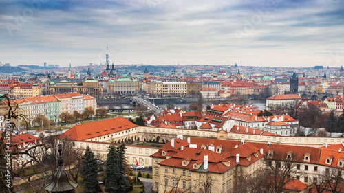 panorama di Praga dal castello