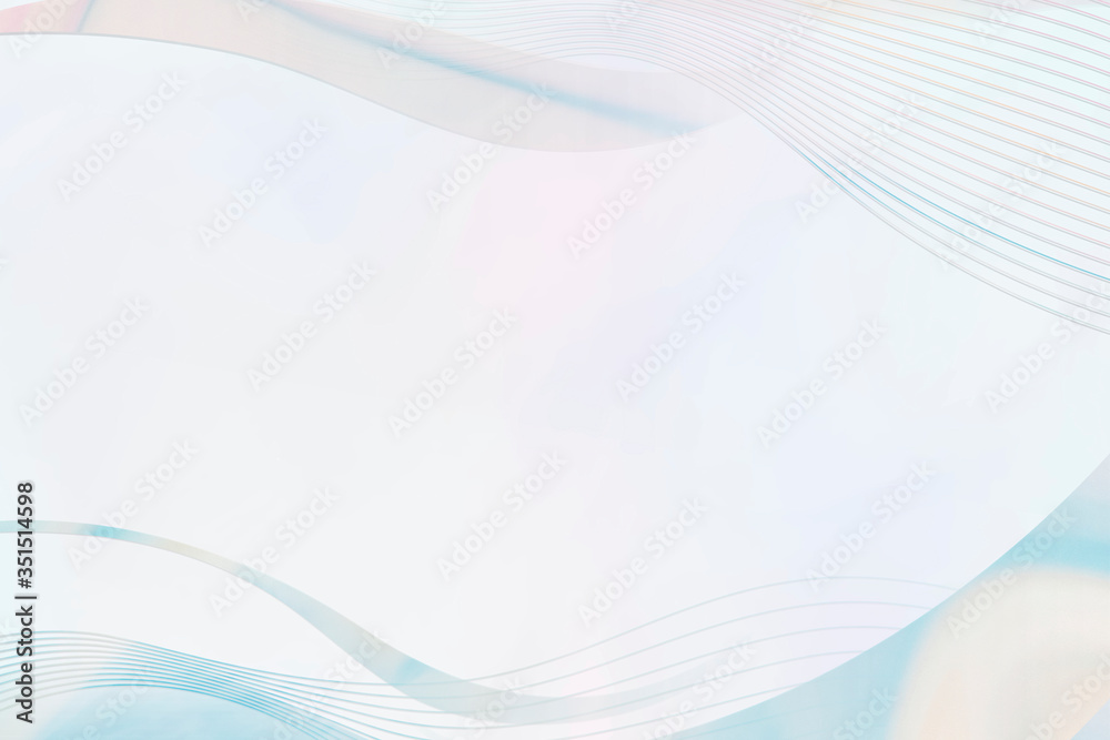 Blue curve frame template on a light blue background Blue curve frame template on a light blue background