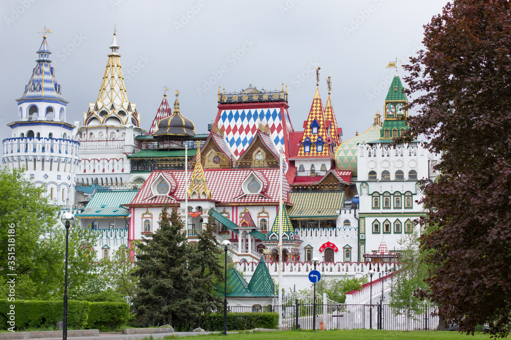 Kremlin in Izmailovo, Moscow in spring.