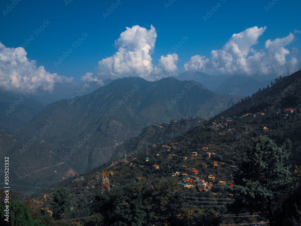 Sarahan, a small mountain town in Himachal Pradesh, India