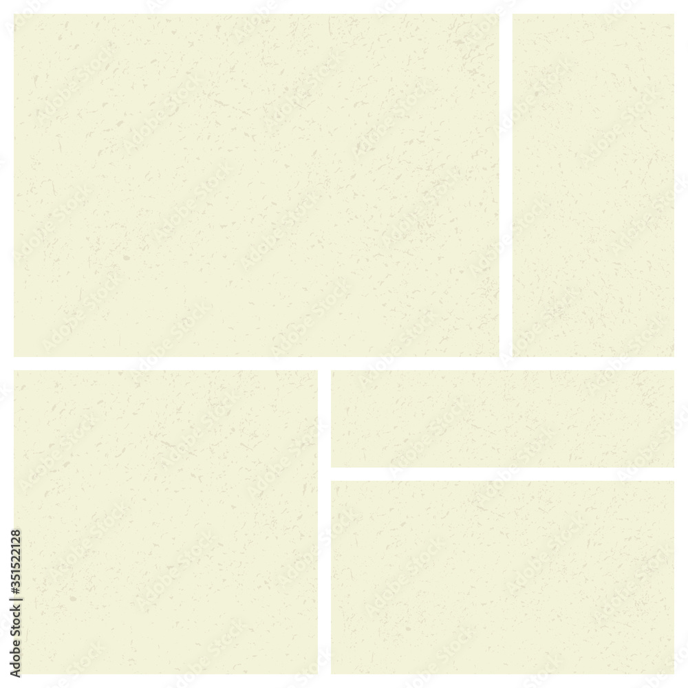 Fototapeta premium Different sizes abstract backgrounds set. Hand drawn shabby, dirty and scratched background. Part of set.