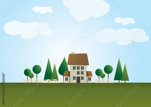 house at countryside