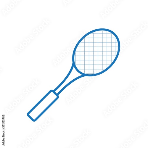A tennis racket illustration.