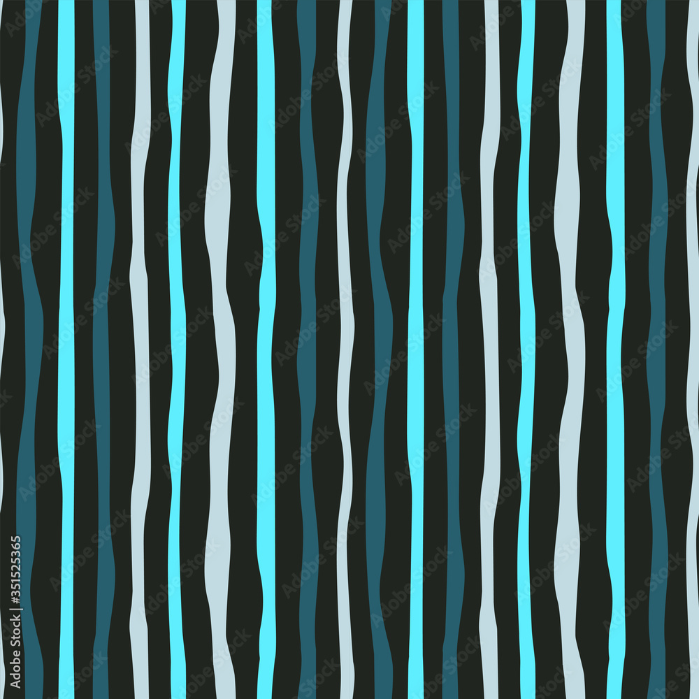 Seamless blue striped background. Vector
