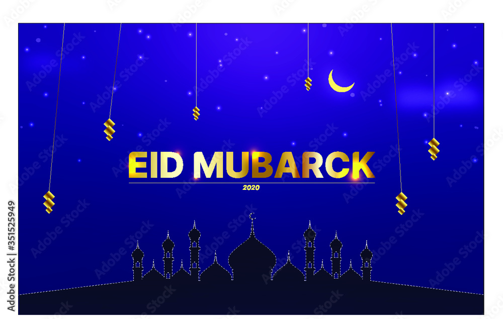 Naklejka premium EID MUBARACK Wish 2020