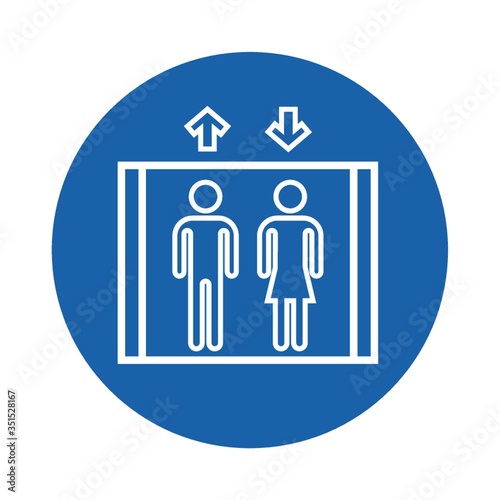 people on a elevator