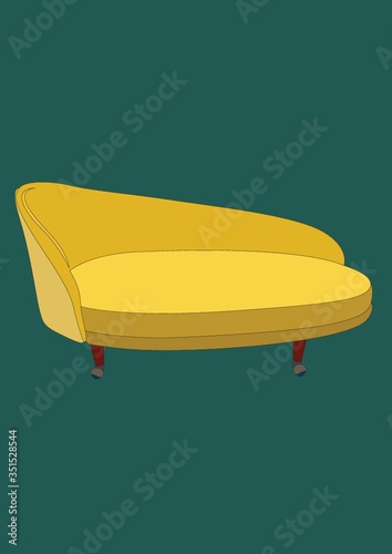 Canvas Print settee